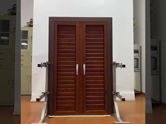 ক্র্যাঙ্ক কন্ট্রোল অ্যালুমিনিয়াম লুভর উইন্ডোজ ইউরোপীয় ডিজাইন বহিরাগত লুভর উইন্ডোজের জন্য