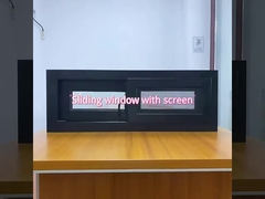 ডাবল গ্লেজ স্লাইড আপ অ্যালুমিনিয়াম উইন্ডো পাউডার লেপা অ্যালুমিনিয়াম উইন্ডো গ্লাস